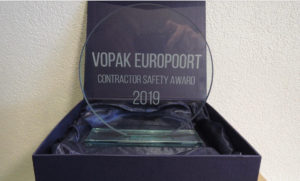 Vopak Europoort contractor safety award 2019 Hoffland BV