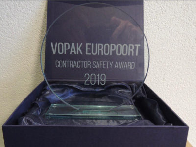 Vopak Europoort contractor safety award 2019 Hoffland BV